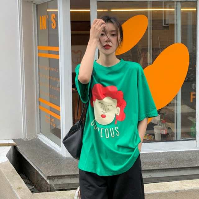 XXL　メンズ　メンズライク　オーバーサイズ　プリントTシャツ　長袖