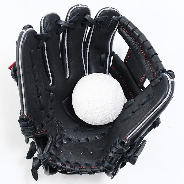 【交換往復送料無料】 野球 グローブ 軟式 ジュニア 子供 左投げ ローリングス Rawlings ジュニア HYPER TECH R9 SERIES オールラウンド サイズ：SS ジュニア ブラック GJ5R9BFSS-B 型付け可能(G)
