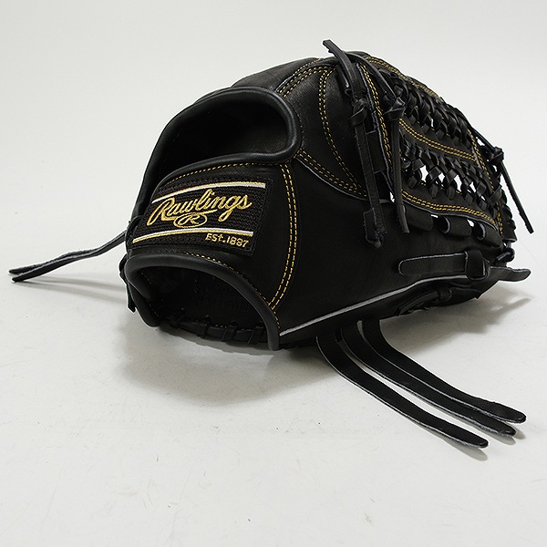 【美品】Rawlings 軟式グローブ 黒　オールラウンド ローリングス硬式グローブ ローリングス オールラウンド 黒 Rawlings