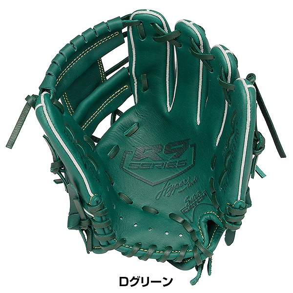 【交換往復送料無料】 野球 グローブ 軟式 ジュニア 子供 右投げ ローリングス Rawlings ジュニア HYPER TECH R9 SERIES オールラウンド サイズ：SS ジュニア Dグリーン GJ5R9BFSS-DGRN 型付け可能(G)_4