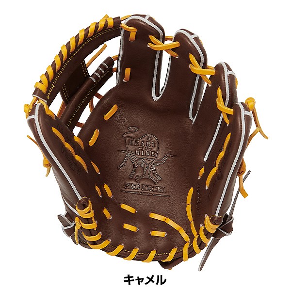 【交換往復送料無料】 野球 グローブ 軟式 大人 右投げ ローリングス Rawlings HOH PRO EXCEL -FINGER SHIFT STYLE- 内野手用 サイズ：11.5 チョコ GR5HE934FS-CHO 型付け可能(G)