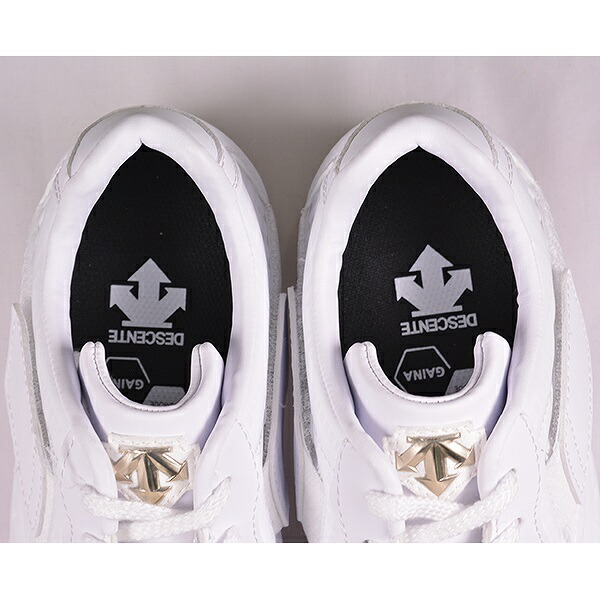 デサント スパイク 野球 合成底 埋め込み金具 コウノエベルトスパイク2G 25.0~29.5cm ホワイト DB1PJA00WH 鴻上ベルト 白スパイク 高校野球 Pカバー(P革)加工可