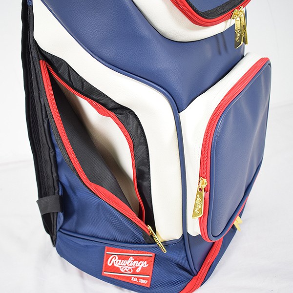 ローリングス 野球 チームバックパック 約38L EBA9S01 バッグ かばん リュックサック 部活 合宿 林間学校 バッグ刺繍可(B)