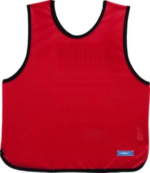 モルテン ゲームベスト ジュニア用 小学校向け 赤 無地 番号なし 10枚組 GB0112-RNN サッカー 少年用 男の子 女の子 キッズ