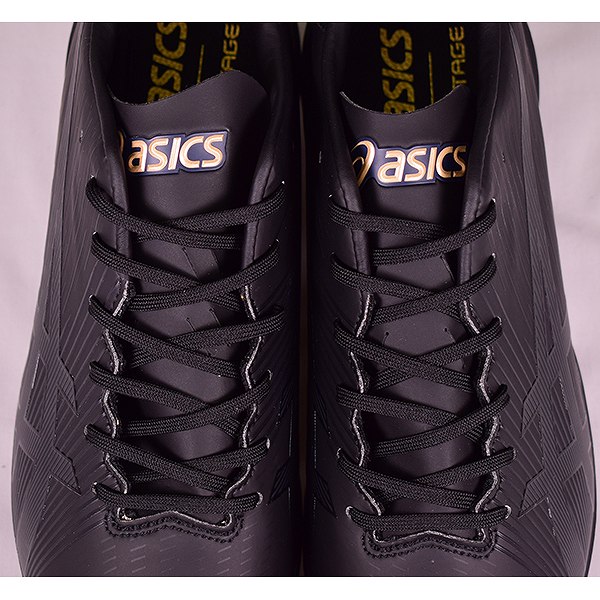 交換往復無料 野球 スパイク 金具 黒 白 アシックス ゴールドステージ