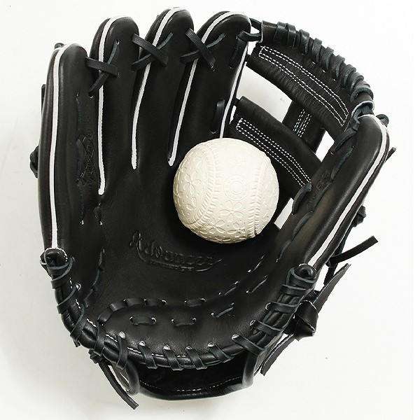 【交換往復送料無料】 野球 グローブ 軟式 少年 左投げ SSK プロエッジ proedge プロエッジアドヴァンスド オールラウンド グラブレングス:M 2年生 3年生 4年生 ジュニア ブラック AJB3-90-R 型付け可能(G)_5
