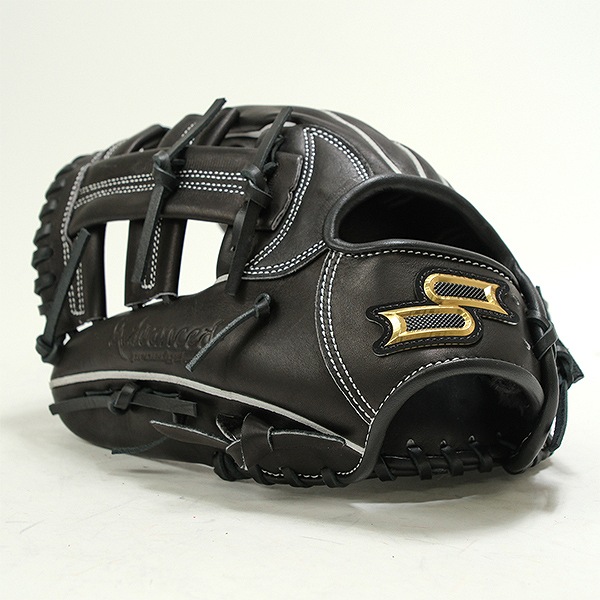【交換往復送料無料】 野球 グローブ 軟式 少年 左投げ SSK プロエッジ proedge プロエッジアドヴァンスド オールラウンド グラブレングス:M 2年生 3年生 4年生 ジュニア ブラック AJB3-90-R 型付け可能(G)_12