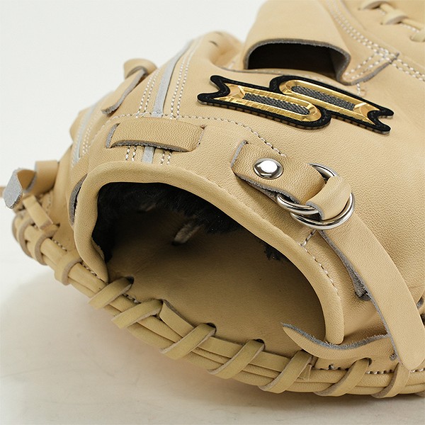 【交換往復送料無料】 野球 キャッチャーミット 軟式 少年 右投げ SSK プロエッジ proedge プロエッジアドヴァンスド 捕手用 ジュニア キャメル AJBM1-12-L 型付け可能(G)_13