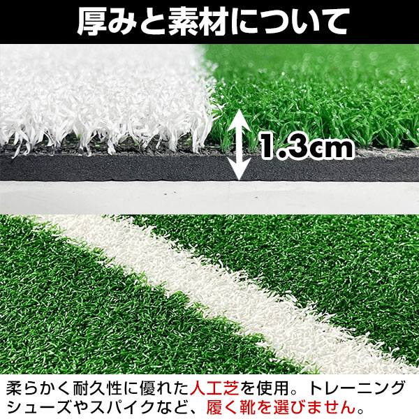 野球 投球練習用 人工芝 ピッチングマット ピッチャープレート付き 91