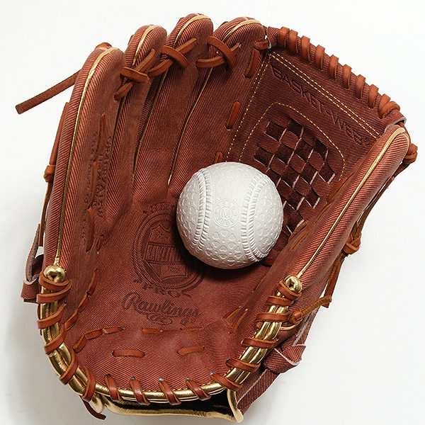 【交換往復送料無料】 野球 グローブ 軟式 大人 左投げ ローリングス Rawlings HOH HERITAGE PRO -JEANS- 投手用 サイズ11.75 ブラウン 指カバー 背面紐 GR4FR7A15W 型付け可能(G) キャッチボール