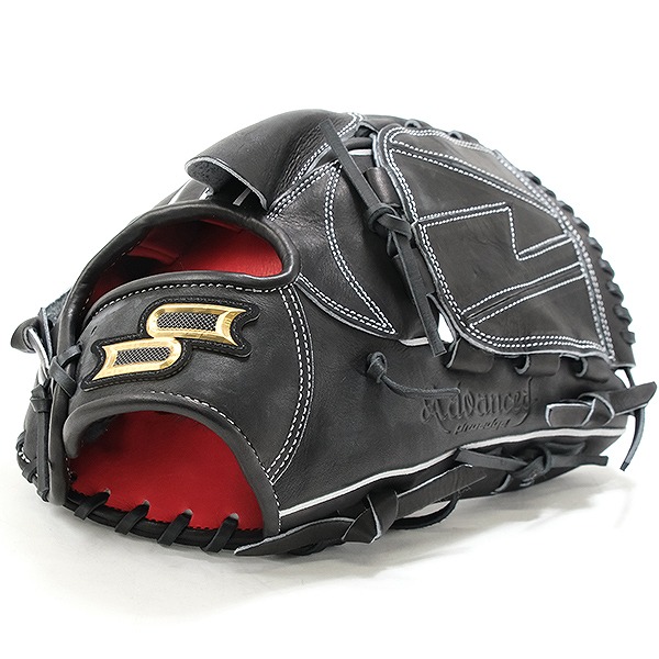 【交換往復送料無料】 野球 グローブ 硬式 大人 右投げ SSK プロエッジ proedge 硬式プロエッジアドヴァンスドシリーズ -B TYPE- 投手用 サイズ6L ブラック 高校野球対応 AKB715-90 型付け可能(G)