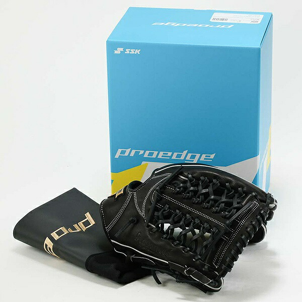 【交換往復送料無料】 野球 グローブ 硬式 大人 右投げ SSK プロエッジ proedge 硬式プロエッジアドヴァンスドシリーズ -B TYPE- オールラウンド サイズ6L ブラック 高校野球対応 AKB754-90 型付け可能(G)