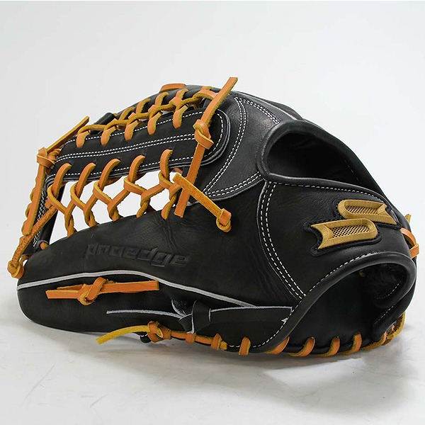 プロエッジ 軟式用グラブ 外野手用 9047/ブラック×タン RH/左投げ用/8L | プロエッジ 軟式用グラブ 外野手用 9047⁄ブラック×タン RH⁄左