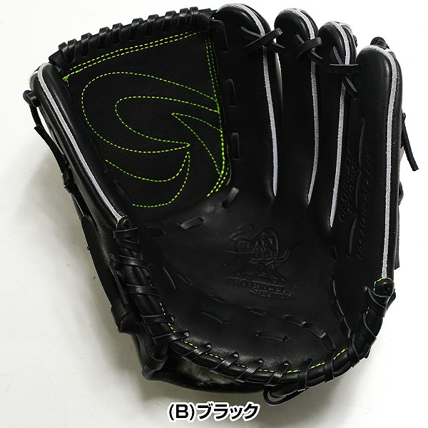 【交換往復送料無料】 野球 グローブ 軟式 中学 女子 右投げ ローリングス Rawlings HOH PRO EXCEL ELITE 投手用 サイズ：11.5 ブラック GR5HEEA140-B 型付け可能(G)_4