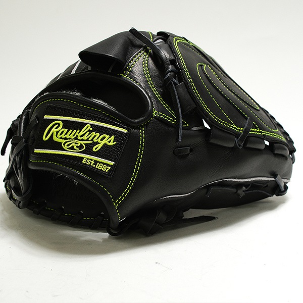 【交換往復送料無料】 野球 グローブ 軟式 中学 女子 右投げ ローリングス Rawlings HOH PRO EXCEL ELITE 投手用 サイズ：11.5 ブラック GR5HEEA140-B 型付け可能(G)_7