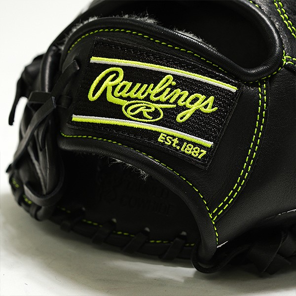 【交換往復送料無料】 野球 グローブ 軟式 中学 女子 右投げ ローリングス Rawlings HOH PRO EXCEL ELITE 投手用 サイズ：11.5 ブラック GR5HEEA140-B 型付け可能(G)_9