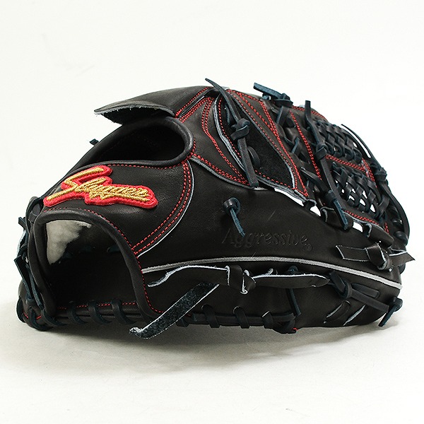 【交換送料無料】 野球 グローブ 硬式 大人 久保田スラッガー 外野手用 右投げ用 SP18型 KSブラック×KSブラック紐 専用袋付き 野球グローブ グラブ 高校野球対応 LT24-GH6 KSG-SP18 型付け可能(G) キャッチボール_7