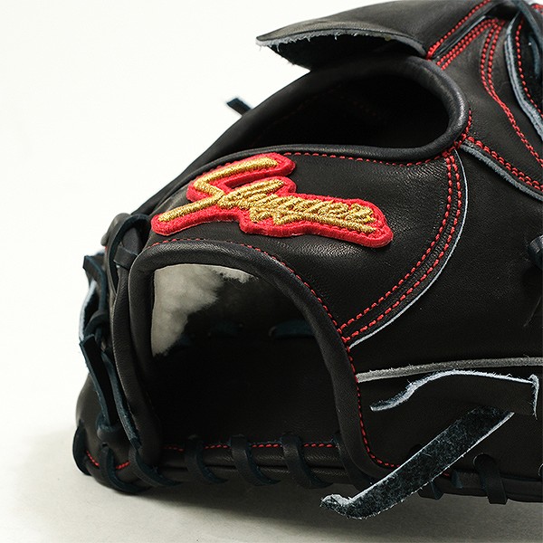 【交換送料無料】 野球 グローブ 硬式 大人 久保田スラッガー 外野手用 右投げ用 SP18型 KSブラック×KSブラック紐 専用袋付き 野球グローブ グラブ 高校野球対応 LT24-GH6 KSG-SP18 型付け可能(G) キャッチボール_8