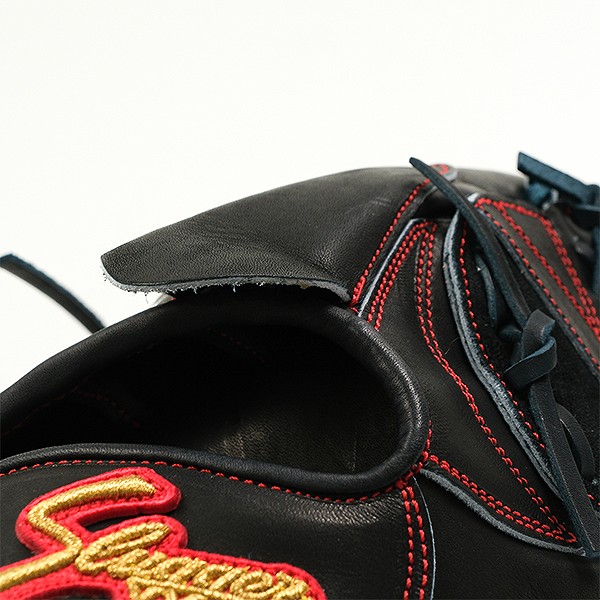 【交換送料無料】 野球 グローブ 硬式 大人 久保田スラッガー 外野手用 右投げ用 SP18型 KSブラック×KSブラック紐 専用袋付き 野球グローブ グラブ 高校野球対応 LT24-GH6 KSG-SP18 型付け可能(G) キャッチボール_9