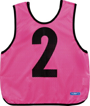 モルテン ゲームベスト ジュニア用 小学校向け 番号11〜20の10枚セット 蛍光ピンク GB0212-PK 2015 取寄 05P05Sep15 サッカー