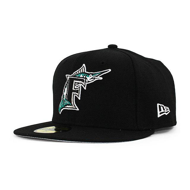 ニューエラ ベースボールキャップ 帽子 NEW ERA 59fifty メンズ レディース MLB フロリダ マーリンズ 6 3/4-8 1/4 [ bk ]