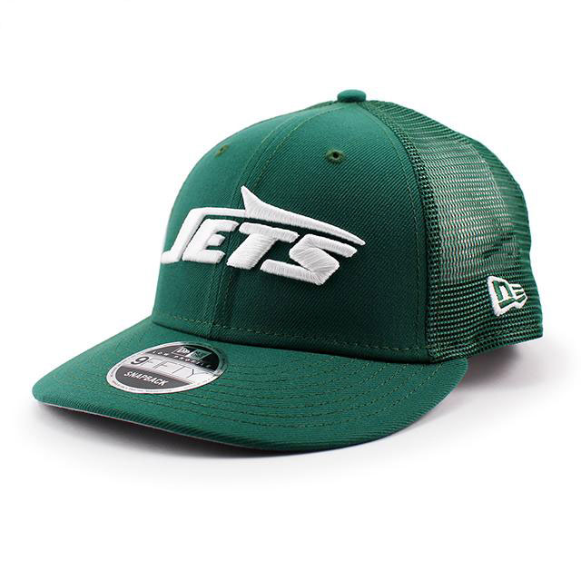 ニューエラ メッシュキャップ スナップバック 帽子 NEW ERA LP9fifty メンズ レディース NFL ニューヨーク ジェッツ フリーサイズ [ gn ]