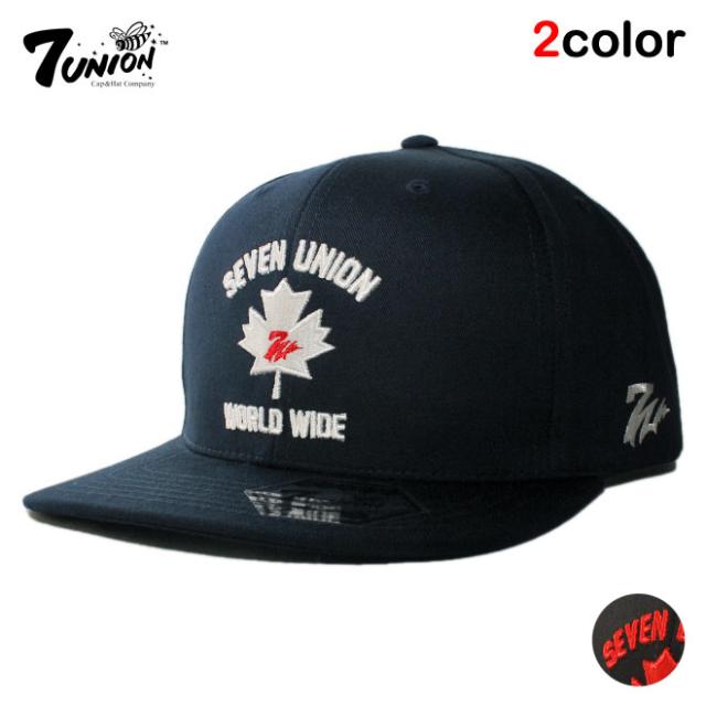 セブンユニオン 7UNION スナップバックキャップ 帽子 メンズ レディース フリーサイズ [ 翌日お届け ] [ bk nv ]の通販は 5,390円