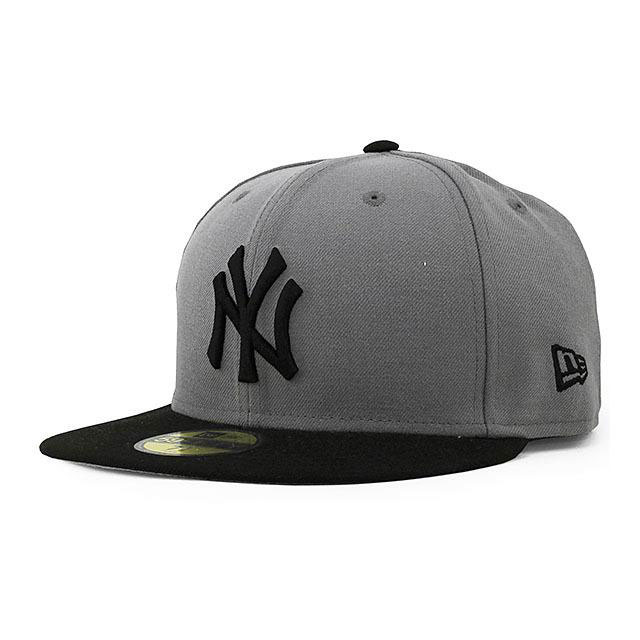 ニューエラ ベースボールキャップ 帽子 NEW ERA 59fifty メンズ レディース MLB ニューヨーク ヤンキース 6 3/4-8 1/4 [ gy ]
