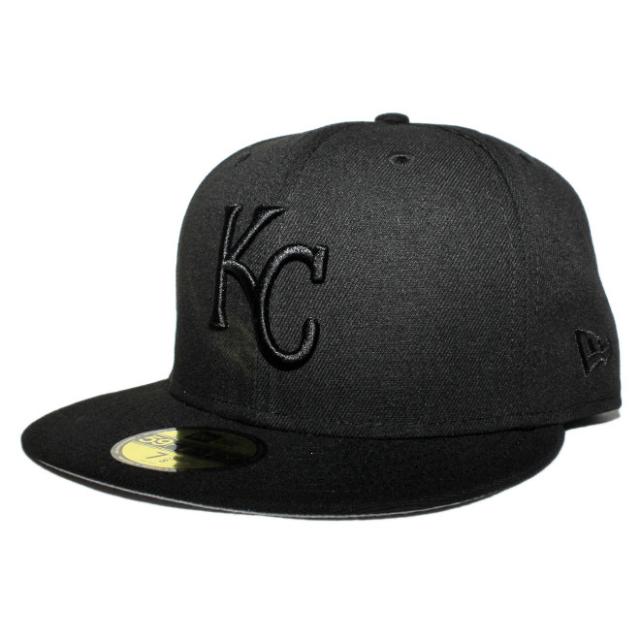 ニューエラ ベースボールキャップ 帽子 NEW ERA 59fifty メンズ レディース MLB カンザスシティ ロイヤルズ 6 3/4-8 1/4 [ bk ]