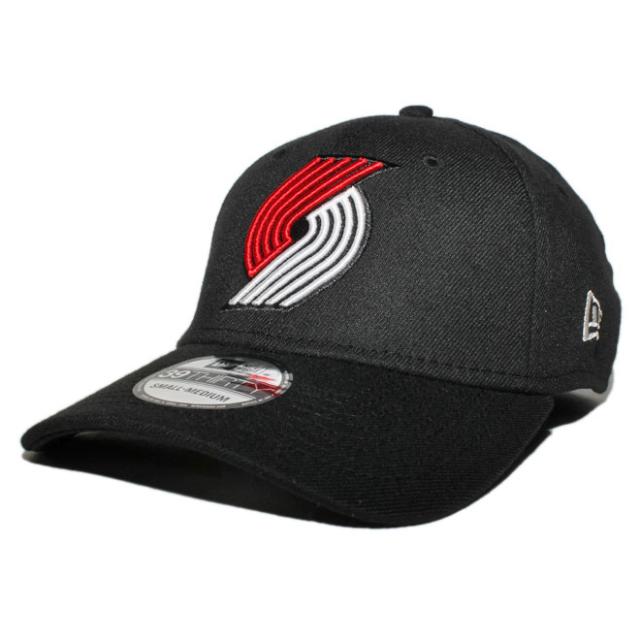 ニューエラ ベースボールキャップ 帽子 NEW ERA 39thirty メンズ レディース NBA ポートランド トレイルブレイザーズ S/M M/L L/XL [ bk ]の通販は 5,720円