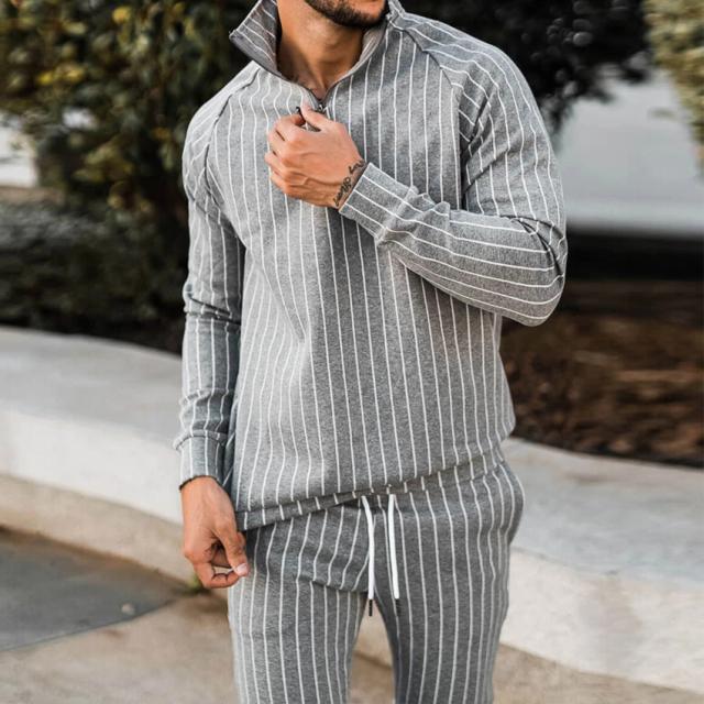 KEBOZ セットアップ　パーカー　パンツ ストライプ　縦縞 KEBOZ セットアップ パーカー パンツ ストライプ 縦縞