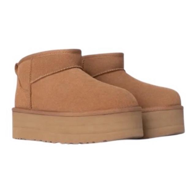 アグ UGG ムートンブーツ 厚底 1135092 レディース プラットホーム ブーツ 冬 防寒 古典派音楽 ウルトラ ミニ プラットホーム Classic Ultra Mini Platform