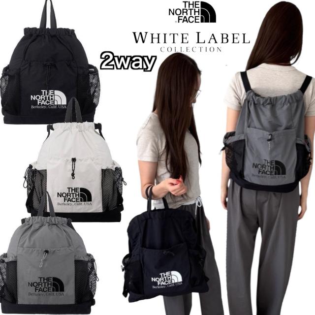 ザ ノースフェイス ショルダーバッグ 2way リュック メッシュ 巾着 NN2PR17N/K/J 韓国 ホワイトレーベル バケットバッグ THE NORTH FACE LINDEN MESH GYM SACK