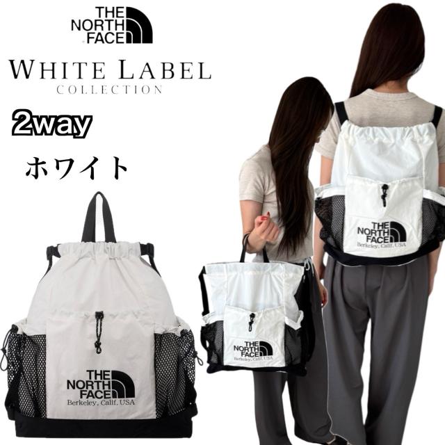 ザ ノースフェイス ショルダーバッグ 2way リュック メッシュ 巾着 NN2PR17N/K/J 韓国 ホワイトレーベル バケットバッグ THE NORTH FACE LINDEN MESH GYM SACK_4