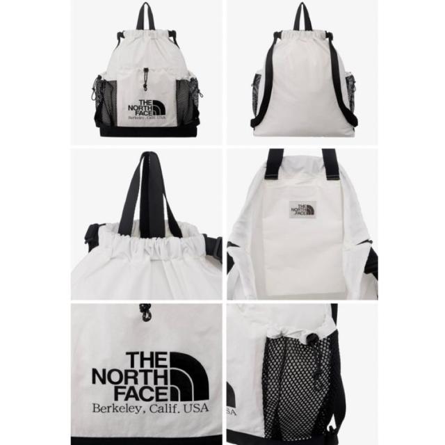 ザ ノースフェイス ショルダーバッグ 2way リュック メッシュ 巾着 NN2PR17N/K/J 韓国 ホワイトレーベル バケットバッグ THE NORTH FACE LINDEN MESH GYM SACK_5
