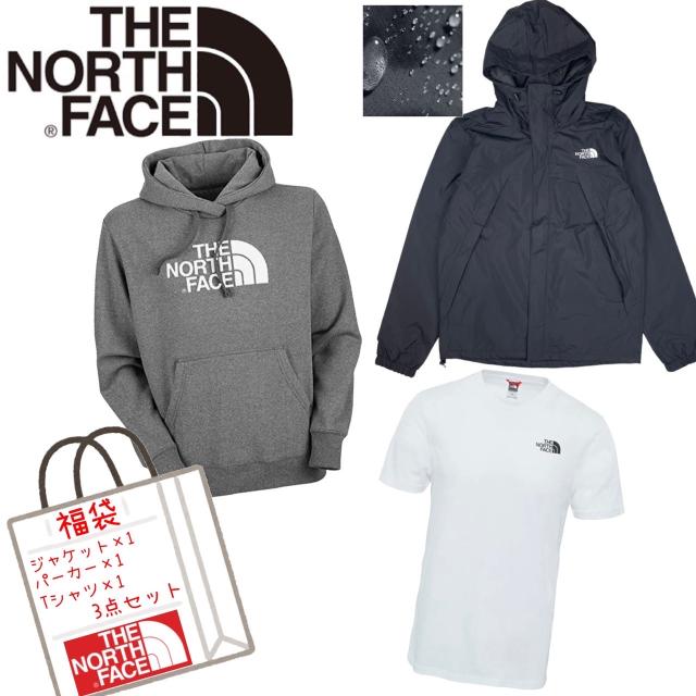 ザ ノースフェイス The North Face 福袋 マウンテンパーカー 半袖Tシャツ パーカー トップス 3点セット お楽しみ袋 3着 ブランド THE NORTH FACE