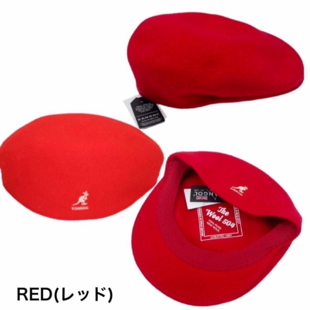 カンゴール ハンチング 赤 レッド red - 帽子