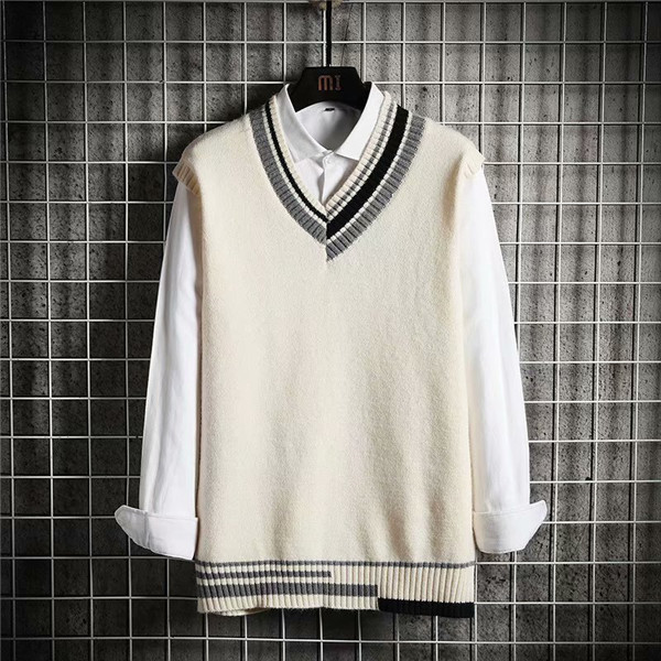 ふるさと納税 服 男 新潟県 見附市 メンズ 天竺 無地 Vネック ベスト グレー S-M（FURU-002） ふるさと納税】メンズ 天竺 無地 Vネック ベスト 全3色 オフ