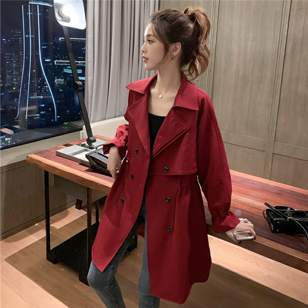 スプリングコート レディース トレンチコート 長袖 カーディガン 春 秋 ミドル丈 ロング シンプル 無地 おしゃれ 羽織り 通勤 スプリングコート レディース トレンチコート 長袖 カーディガン 春 秋