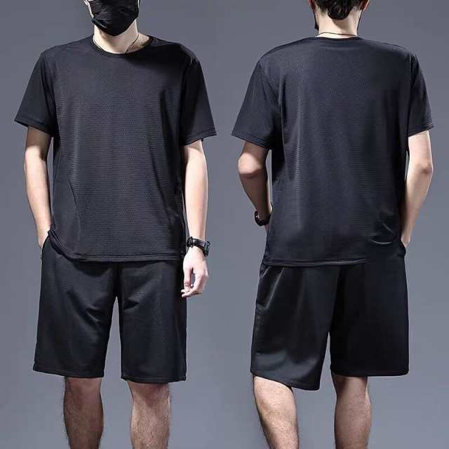 セットアップ メンズ ルームウェア 上下セット 速乾 半袖tシャツ
