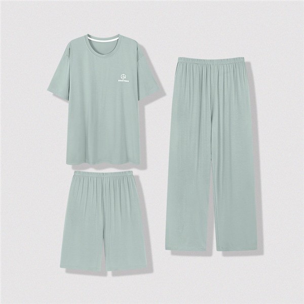 パジャマ メンズ ルームウェア 上下セット 夏 セットアップ 半袖