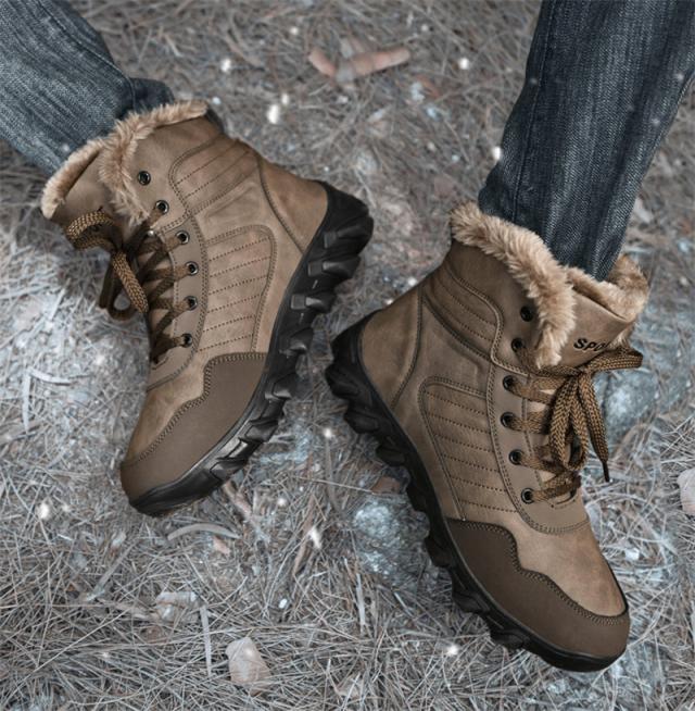 登山靴　26㎝　ワークブーツ　冬　メンズ　ハイキング　裏起毛 ハイキングシューズ 登山靴 スノーブーツ メンズ トレッキング