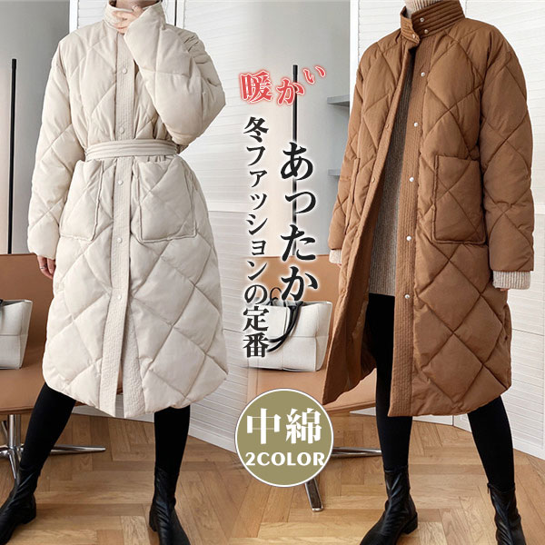 中綿コート ダウンジャケット 立ち襟 レディース ロングコート アウター きれいめ 40代 30代 20代 秋 冬 上品 防寒 通の通販は 8,180円