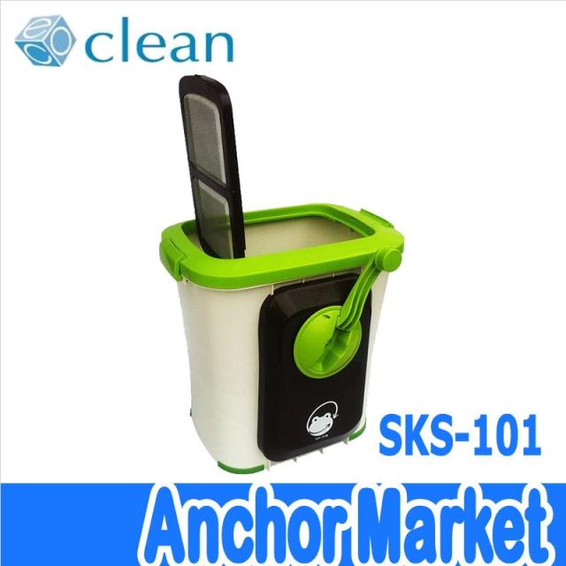 【送料無料】　エコクリーン【SKS-101】　家庭用生ごみ処理機（手動式）　自然にカエルS基本セット　微生物分解処理方式（低温分解）