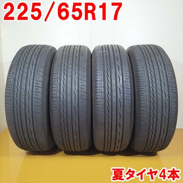 送料無料 BRIDGESTONE ブリヂストン 225/65R17 102H ALENZA LX100 夏タイヤ サマータイヤ 4本セット [ A3433PK ] 【中古タイヤ】