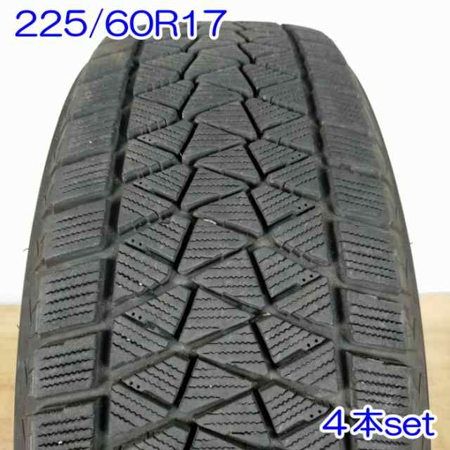 送料無料 BRIDGESTONE ブリヂストン 225/60R17 99Q BLIZZAK DM-V2 冬タイヤ スタッドレスタイヤ 4本セット [ W2418 ] 【中古タイヤ】