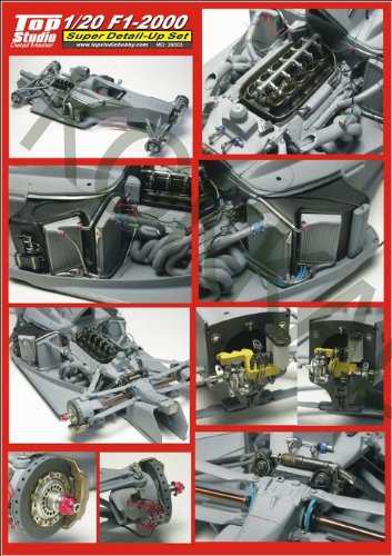 Top Studio フェラーリ F1-2000 スーパーディティールアップセット 1/20 MD29003の通販は