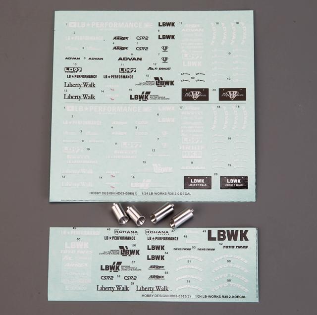 ホビーデザイン HOBBY DESIGN 1/24 LB-シルエットワークス GT 35GT-RR フルディティールキット レジン エッチングパーツ 模型 (hd03-0585)の通販は