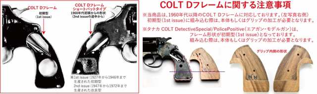 Robin Hood Colt コルト Dフレーム ショートバット タイプ 木製グリップ コルト デティクティブ 2nd Issue グリップスクリュー付