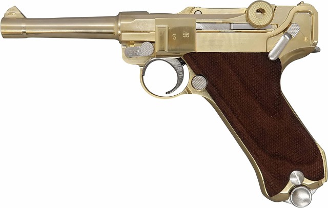 マルシン MARUSHIN モデルガン ルガー P08 4インチ パラベラム チェッカー木製グリップ仕様 モデルガン完成品 ダミーカート仕様  (492013｜au PAY マーケット